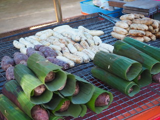 Street food fresh market in Thailand