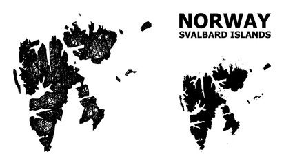 Net Map of Svalbard Islands