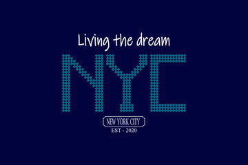 New York City - Vector illustration design for banner, t shirt graphics, fashion prints, slogan tees, stickers, cards, posters and other creative uses