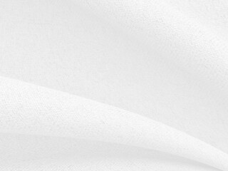 White clothes background abstract with soft waves.