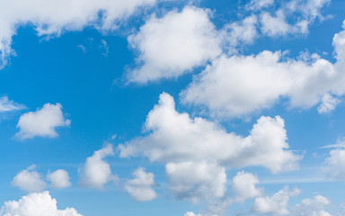 Blue sky background with clouds