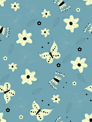Cute pattern of small flowers. Cafe floral background Stylish template for fashion prints. decor and wallpaper.