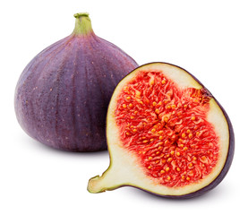 fig isolated on white background, clipping path, full depth of field