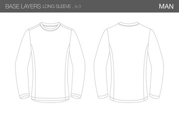  Template Base Layer T Shirt Long Sleeve Man