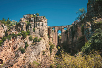 City Ronda with aqueduct