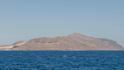 Red sea Tiran island Bay Akaba near Sharm El Sheikh in Egypt
