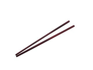 chopsticks isolated on white background. Clipping Path