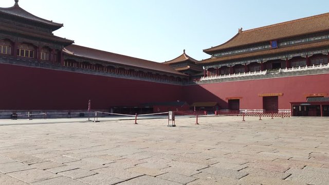 Footage of Forbidden City is a palace complex in central Beijing China its a popular tourist destination and has seen an average of 16 million visitors annually last years 4k high resolution quality