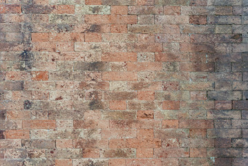 Rustic brick wall vintage antique texture pattern grunge medieval in Venice