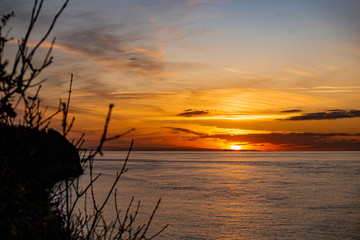 Fototapeta na wymiar Clevedon Sunset
