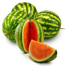 Isolated image of a watermelons on a white background