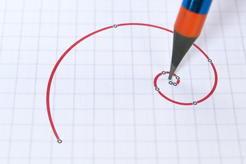 Pencil and a spiral