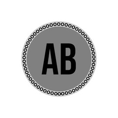 Initial Letter Logo AB Template Vector Design