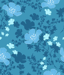Cute pattern of small flowers. Cafe floral background Stylish template for fashion prints. decor and wallpaper.