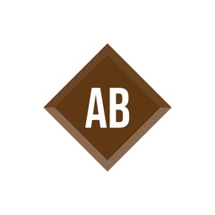 Initial Letter Logo AB Template Vector Design