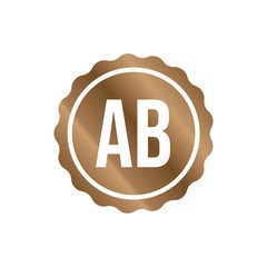 Initial Letter Logo AB Template Vector Design
