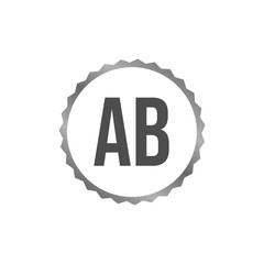 Initial Letter Logo AB Template Vector Design