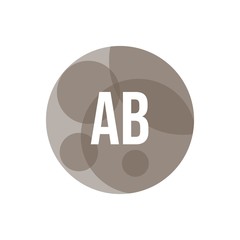 Initial Letter Logo AB Template Vector Design