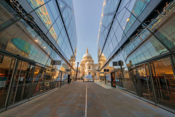 View of St Paul's Cathedral in London
