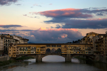 Obraz premium Puente Viejo Florencia