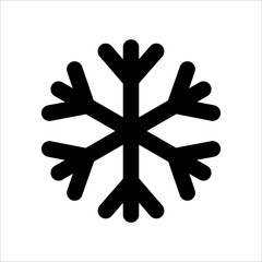 Snowflake icon. Symbol of Weather icon with trendy flat style icon for web, logo, app, UI design. isolated on white background. vector illustration eps 10