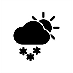 Fototapeta na wymiar Snow icon. Symbol of Weather icon with trendy flat style icon for web, logo, app, UI design. isolated on white background. vector illustration eps 10