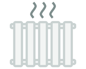 radiator shaped simple icon vector