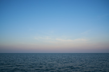 Background of beautiful blue sky and sea
