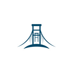 Bridge icon logo design inspiration vector template