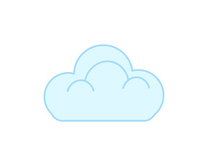 cloud icon simple icon vector