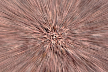 Circular geometric gravel red background. Abstract explosion effect. Centric motion pattern