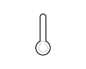 thermometer shape simple icon vector
