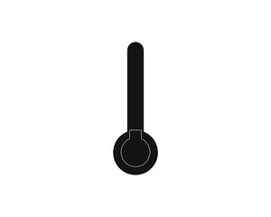 thermometer shape simple icon vector