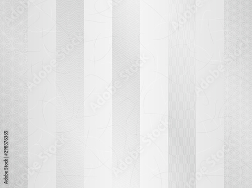 銀の背景 文様入り 和紙テクスチャ Wall Mural Wallpaper Murals Dragontiger8