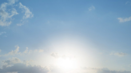 Obraz premium Blue sky with cloud bright at Phuket Thailand.