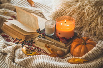Still life details in home interior of living room. 