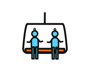 cable car simple icon vector