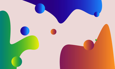 abstract colorful circle,Abstract colorful flow shapes backround vector