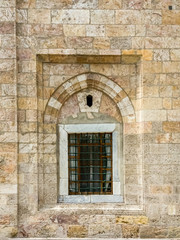 Window of Bursa Grand Mosque (Ulu Camii) in Bursa, Turkey