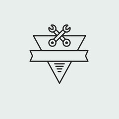 Auto mechanic service. Mechanic service logo set. Repair service auto mechanic logos. Car vintage vector logo set.  Vector illustration.