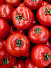 big red tomatoes that are fresh and healthy