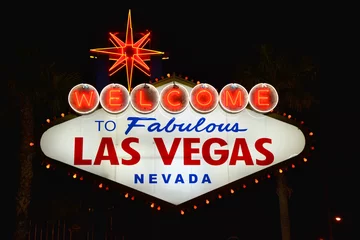 Fotobehang Welkom bij Fabulous Las Vegas teken. © Studio Barcelona