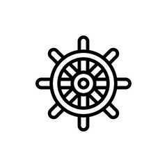 Rudder icon trendy