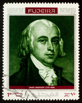 James Madison, Fourth President Of USA On Postage Stamp