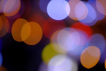 Beutiful bokeh in the midnight background.