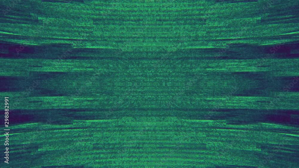 Wall mural unique design abstract symmetry and reflection digital pixel noise glitch background