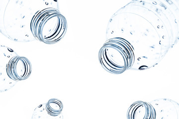 Plastic bottles ready for recycling