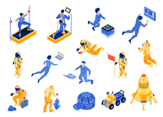 Isometric Space Set © Macrovector