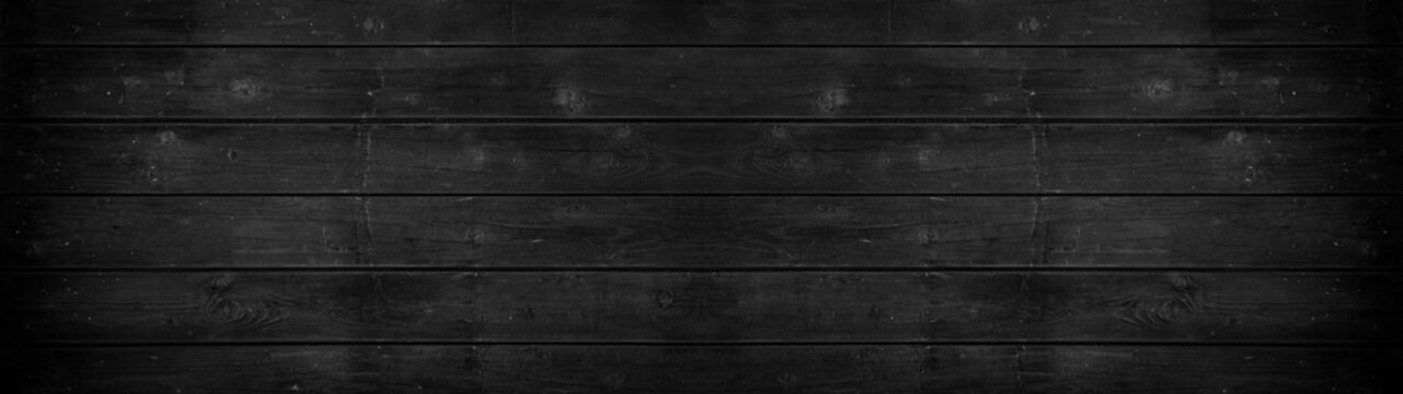 old black grey rustic dark wooden texture - wood background panorama long banner