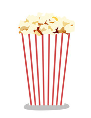 popcorn realistic vector illustration isolated